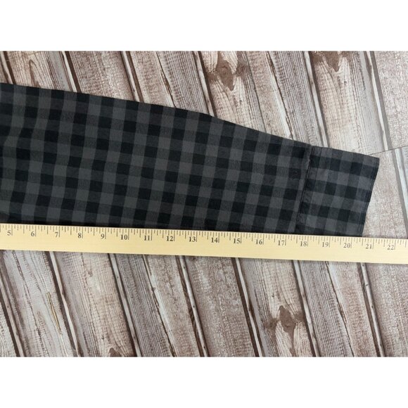 Rag & Bone slim fit plaid 3/4 placket shirt size M color asphalt NWT - Picture 8 of 9